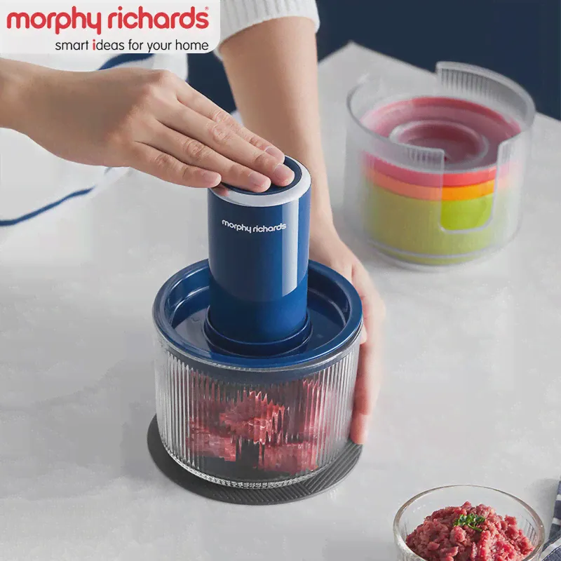 MORPHY RICHARDS MR9405 Электрическая Мясорубка Высокоскоростной Кухонный Комбайн 220 В Многофункциональный Измельчитель Овощей С 4 Чашами