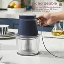 Портативная измельчитель для мяса Morphy Richards MR9402, миксер для еды, 1 л, измельчитель чеснока, блендер с аккумулятором на 2000 мАч (art.: 3920c15d599d9)
