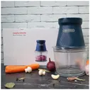 Morphy Richards Блендер измельчитель кухонный электрический, мультирезка, овощерезка с чеснокочисткой Morphy Richards, синий миксеры и блендеры