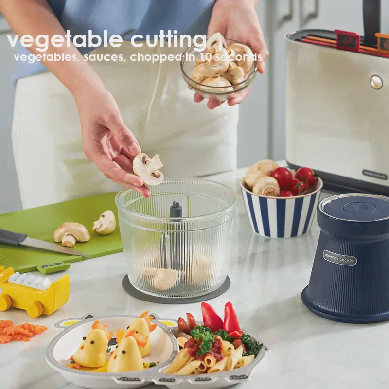 Портативная измельчитель для мяса Morphy Richards MR9402, миксер для еды, 1 л, измельчитель чеснока, блендер с аккумулятором на 2000 мАч (art.: 3920c15d599d9)-1