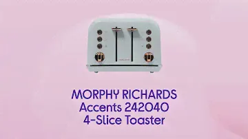 Morphy Richards Accents 242040 4-Slice Toaster - Grey & Rose Gold - Product Overview