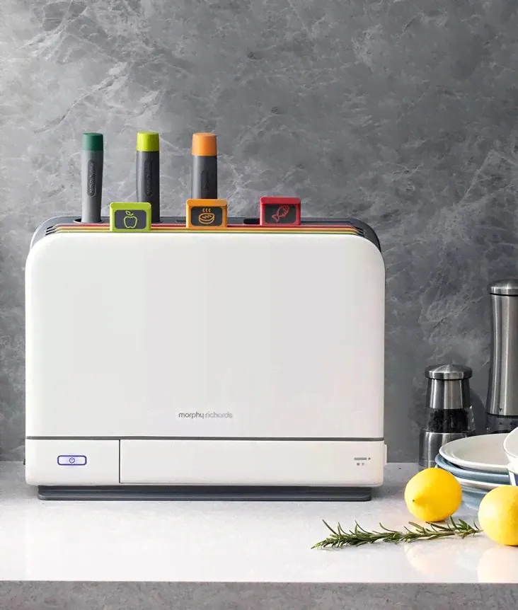 Xiaomi набор ножей Morphy Richards Disinfection Machine 2, лезвие: нержавеющая сталь 3 шт