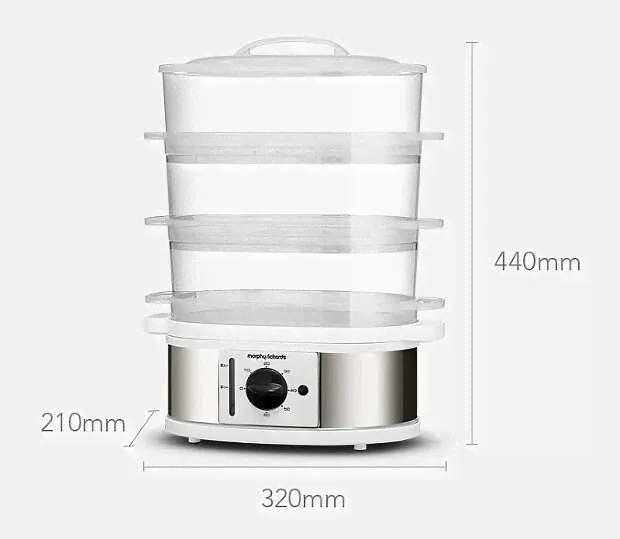 Пароварка Morphy Richards Electric Steamer MR1148 (White/Белый)-3