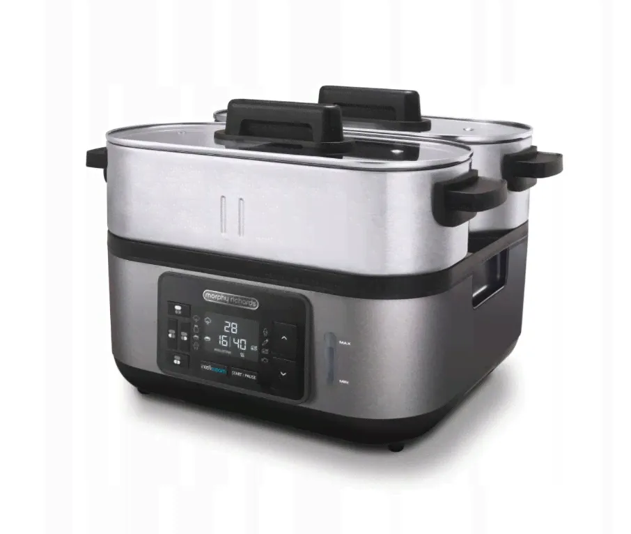 Пароварка электрическая Morphy Richards 470006 6,8 л 1600 Вт, серебристый